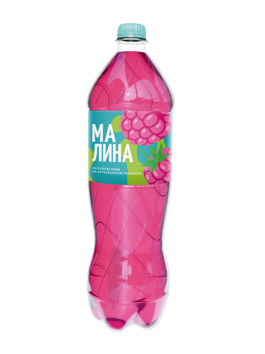 Газ.вода Малина 1л